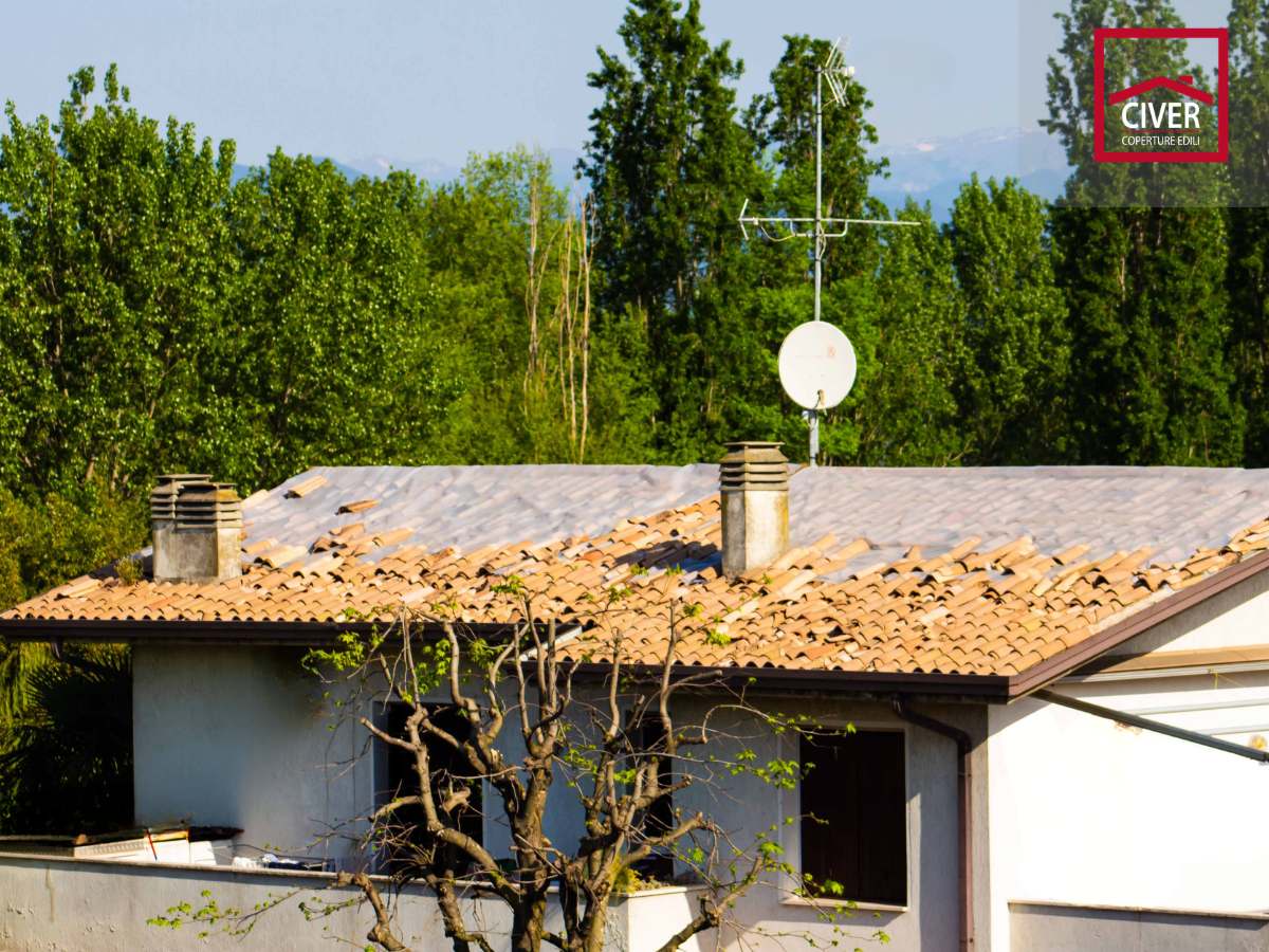 Rifacimento tetto, danni da grandine, Civer rifacimento tetti a Vicenza